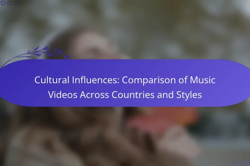 Cultural Influences: Comparison of Music Videos Across Countries and Styles