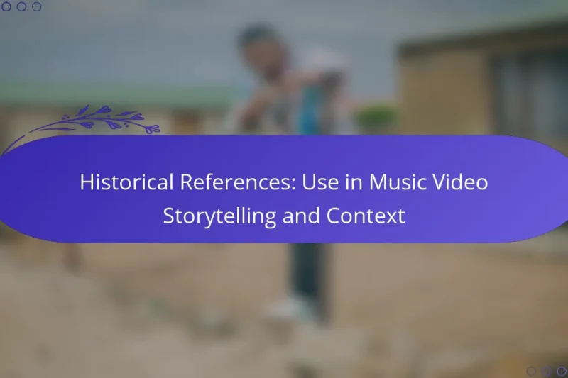 Historical References: Use in Music Video Storytelling and Context