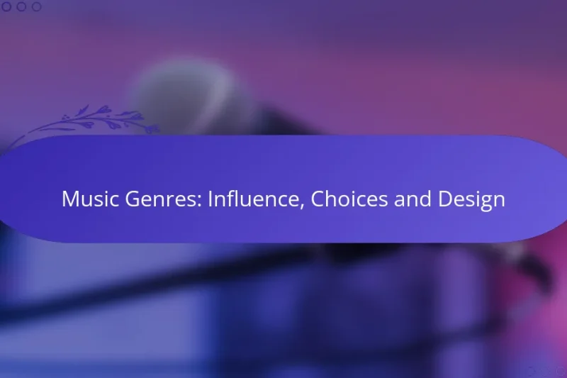 Music Genres: Influence, Choices and Design