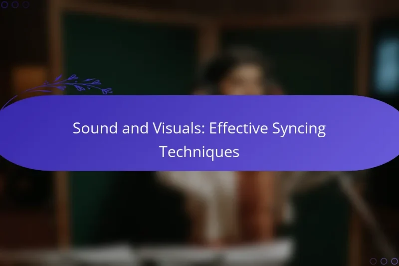 Sound and Visuals: Effective Syncing Techniques