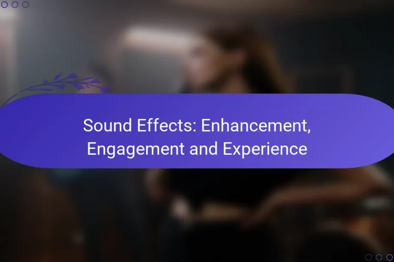 Sound Effects: Enhancement, Engagement and Experience